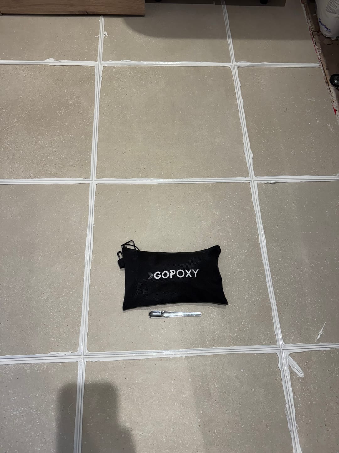 Customer photo review of Gopoxy Poly Grout (White)