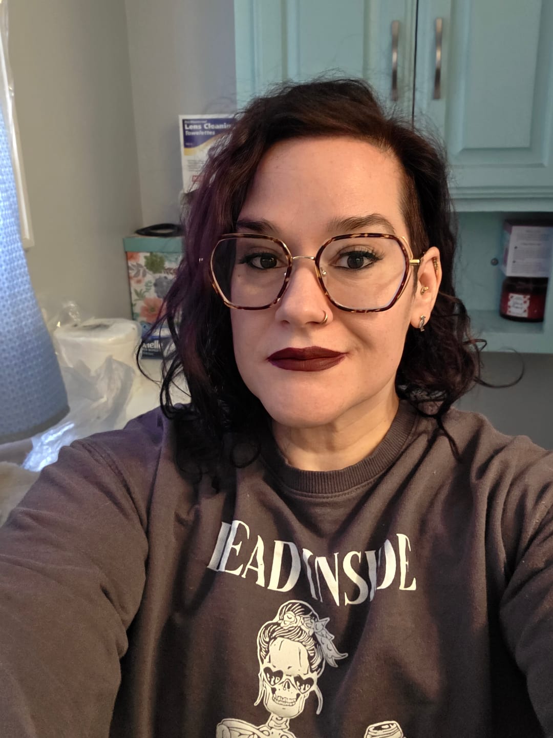 Customer photo review of Evermore Liquid Lipstick: Nocturne