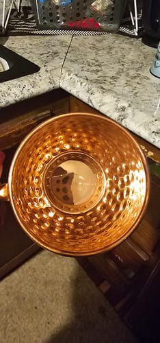 Customer photo review of Pure Copper Moscow Mule Mugs - Set of 2