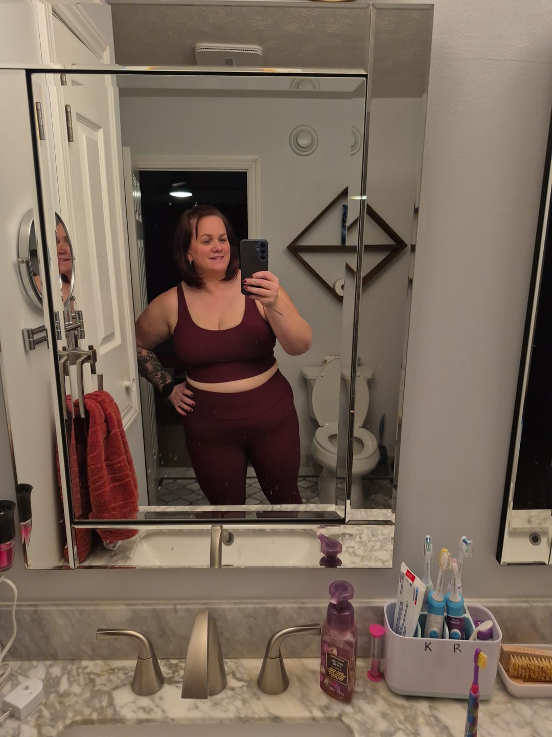 Customer photo review of Ribbed Sports Bra