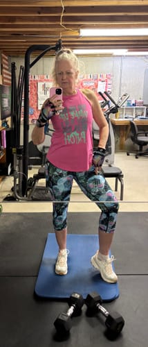 Customer photo review of You Did Not Wake Up... Fitted Rocker Tank