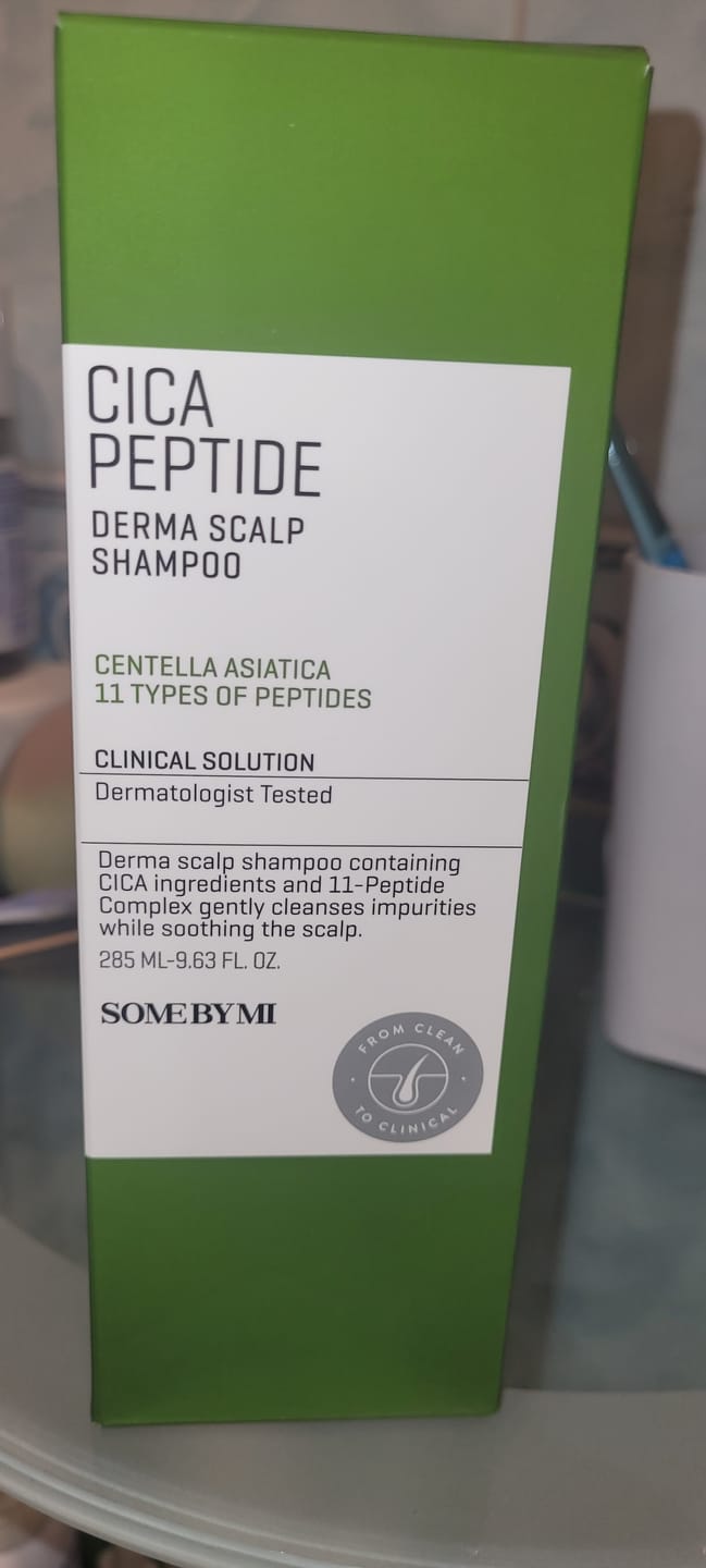 Customer photo review of Nostiprinošs šampūns ar Āzijas centellu un peptīdiem Some By Mi Cica Peptide Anti Hair Loss Shampoo