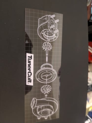 Customer photo review of BOOST DIAGRAM SLAP STICKER