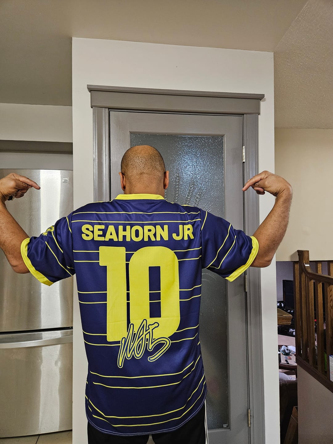 Customer photo review of Marlon Seahorn Jr | Game Day Jersey