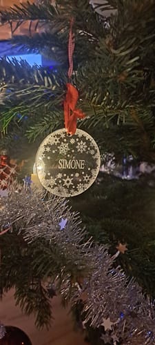 Customer photo review of Weihnachtsdeko mit Schneeflocken