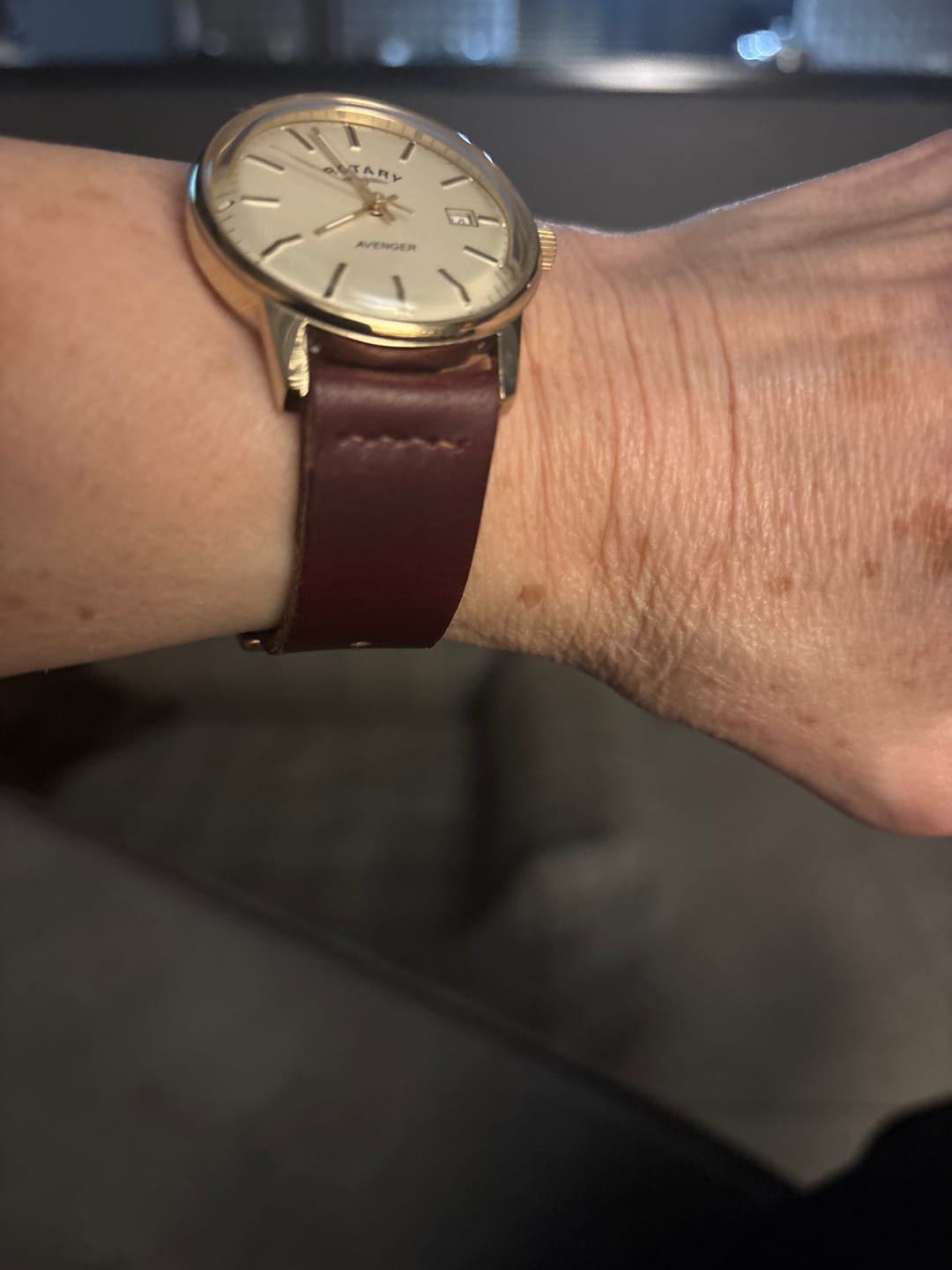 Customer photo review of Horween Color 8 Chromexcel | Cocoa Thread