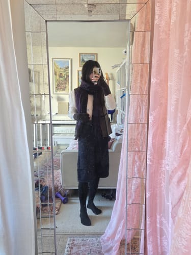 Customer photo review of LT25112 Wide-Leg Denim Culottes