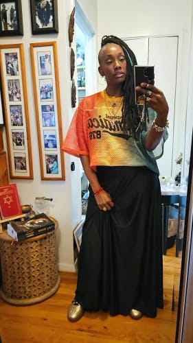 Customer photo review of Represent Jamaica Mesh Jersey (Roots)
