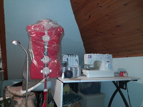 Customer photo review of Singer DressWork Adjustable Dress form Small to Medium - Red - Dress size: 8-16 - 14 adjustments