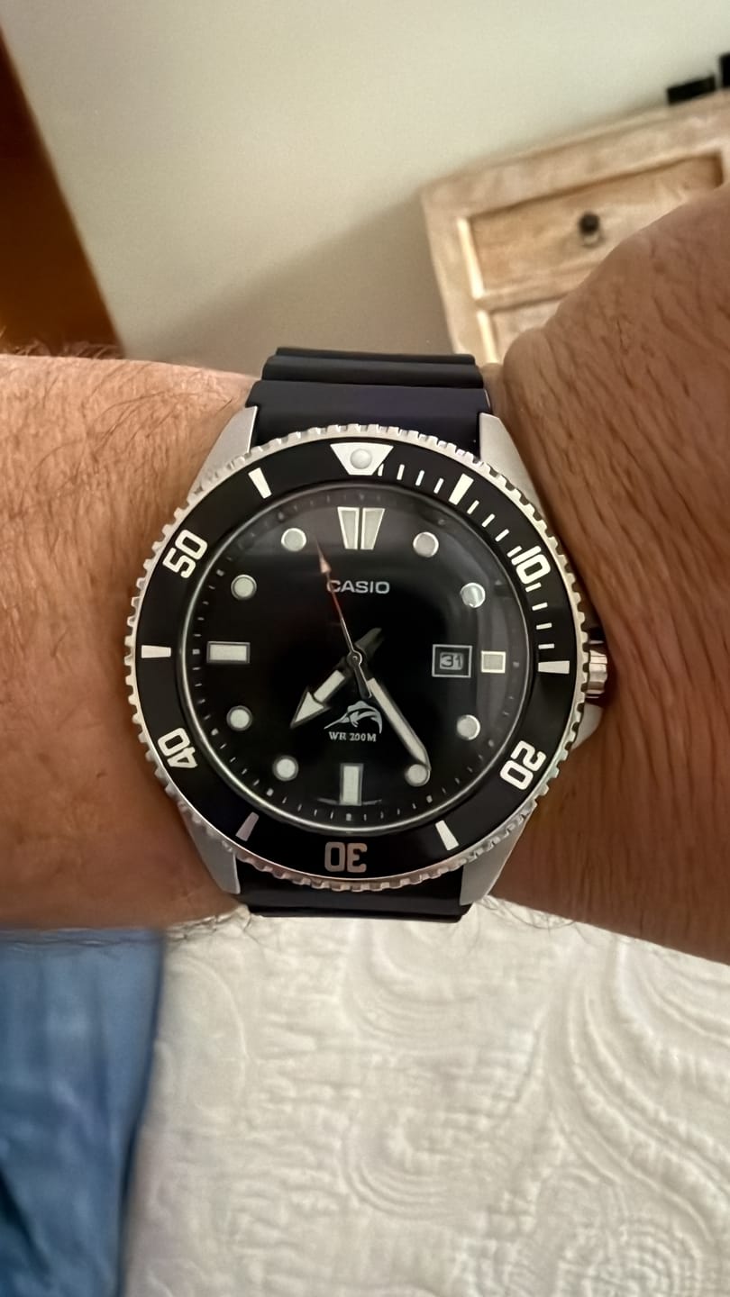 Customer photo review of Reloj Casio Submariner Marlin Duro MDV106-1AV Negro Buceo