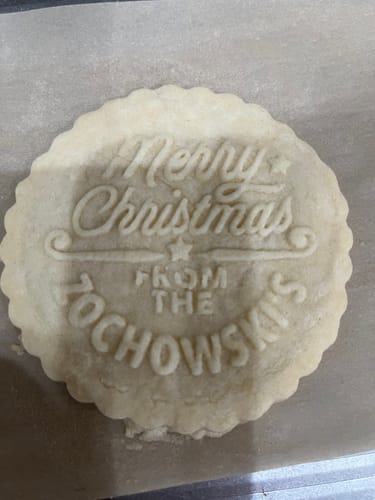Customer photo review of Christmas Cookie Stamp - Festive Christmas