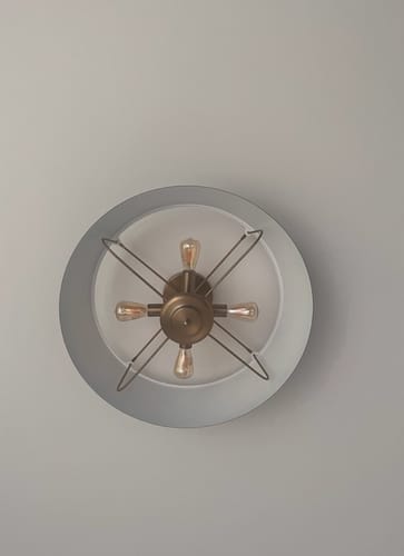 Customer photo review of Lampa wisząca i półplafon Luella  -  Kichler / mosiądz (4 źródła światła)