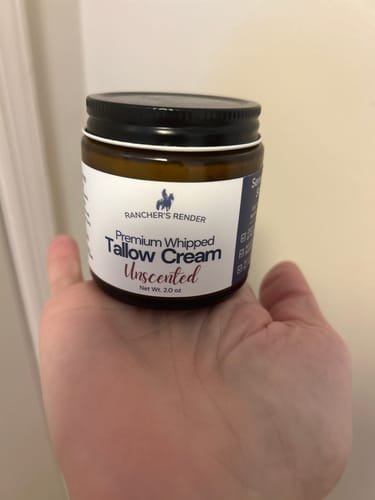 Customer photo review of Unscented Whipped Tallow Cream