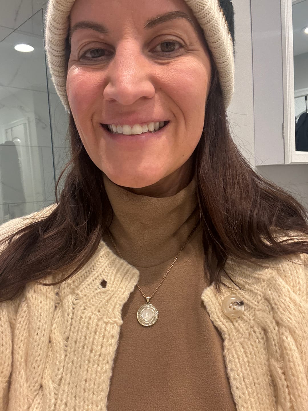 Customer photo review of Mother Mary Necklace