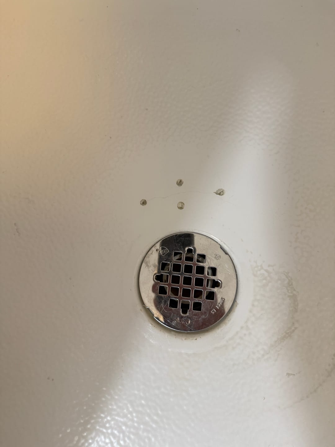 Customer photo review of Floor Crack Repair - Tub and Shower Repair Kit