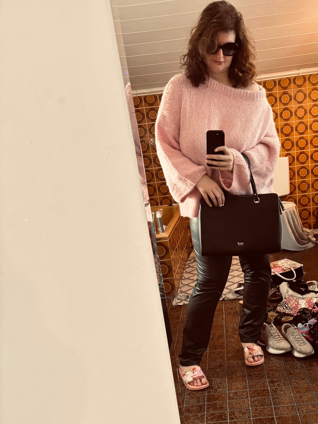 Customer photo review of Ultra-Soft Off-Shoulder Knit