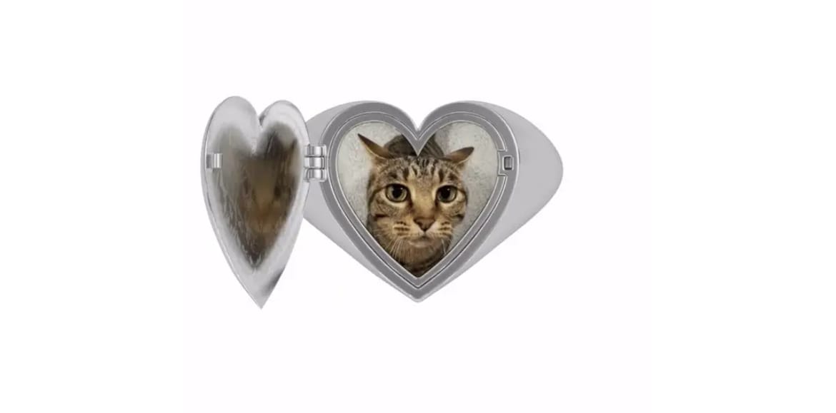 Customer photo review of LOCKET HEART RING