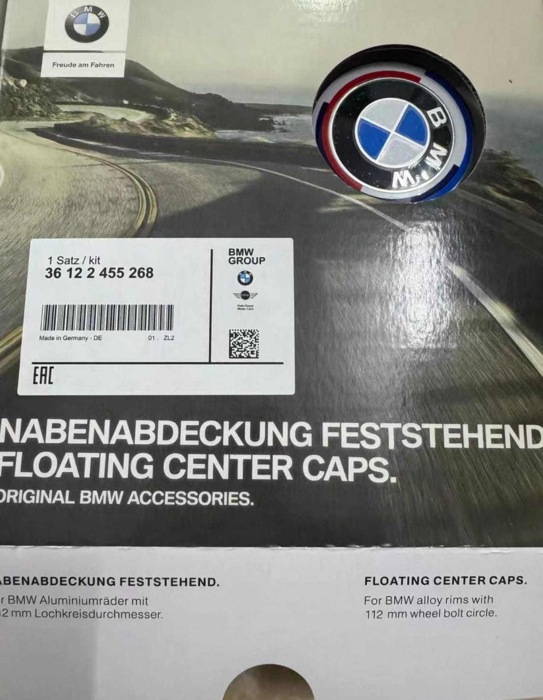 Customer photo review of BMW FLOATING WHEEL CENTRE CAP SET