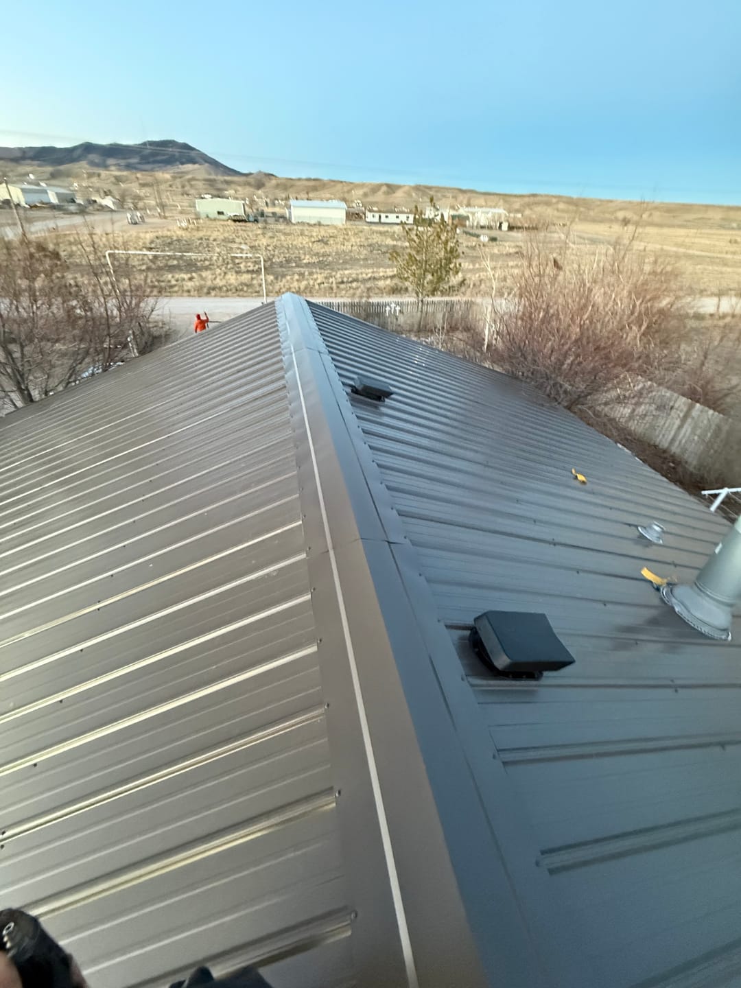 Customer photo review of Attic vent Ivent FLOW – Metal Standing Seam or Snap Lock Installation