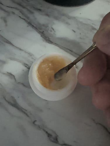 Customer photo review of Orange Peel | THCA Badder