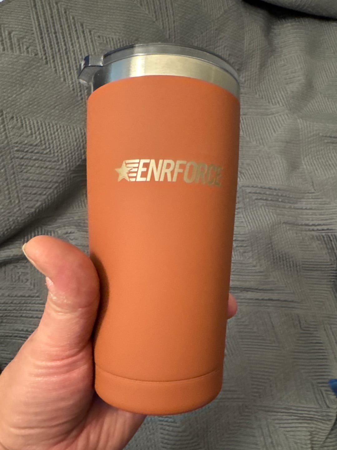 Customer photo review of 20 OZ Soft Matte Tumbler
