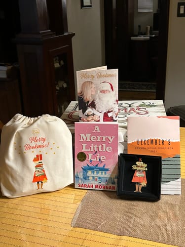 Customer photo review of Monthly Brenda Novak’s Book Box Subscription