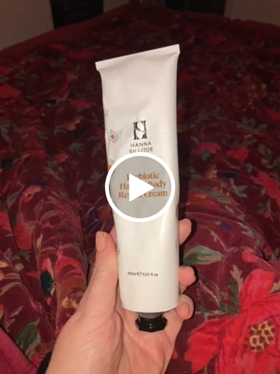 Customer video review of Prebiotic Hand & Body Repair Cream