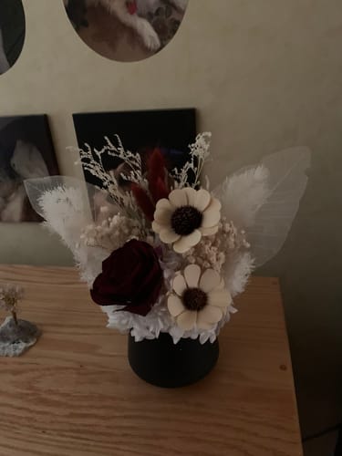 Customer photo review of Sienna Rouge Mini Vase