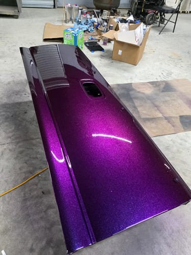 Customer photo review of Aurora Purple Paint Basecoat