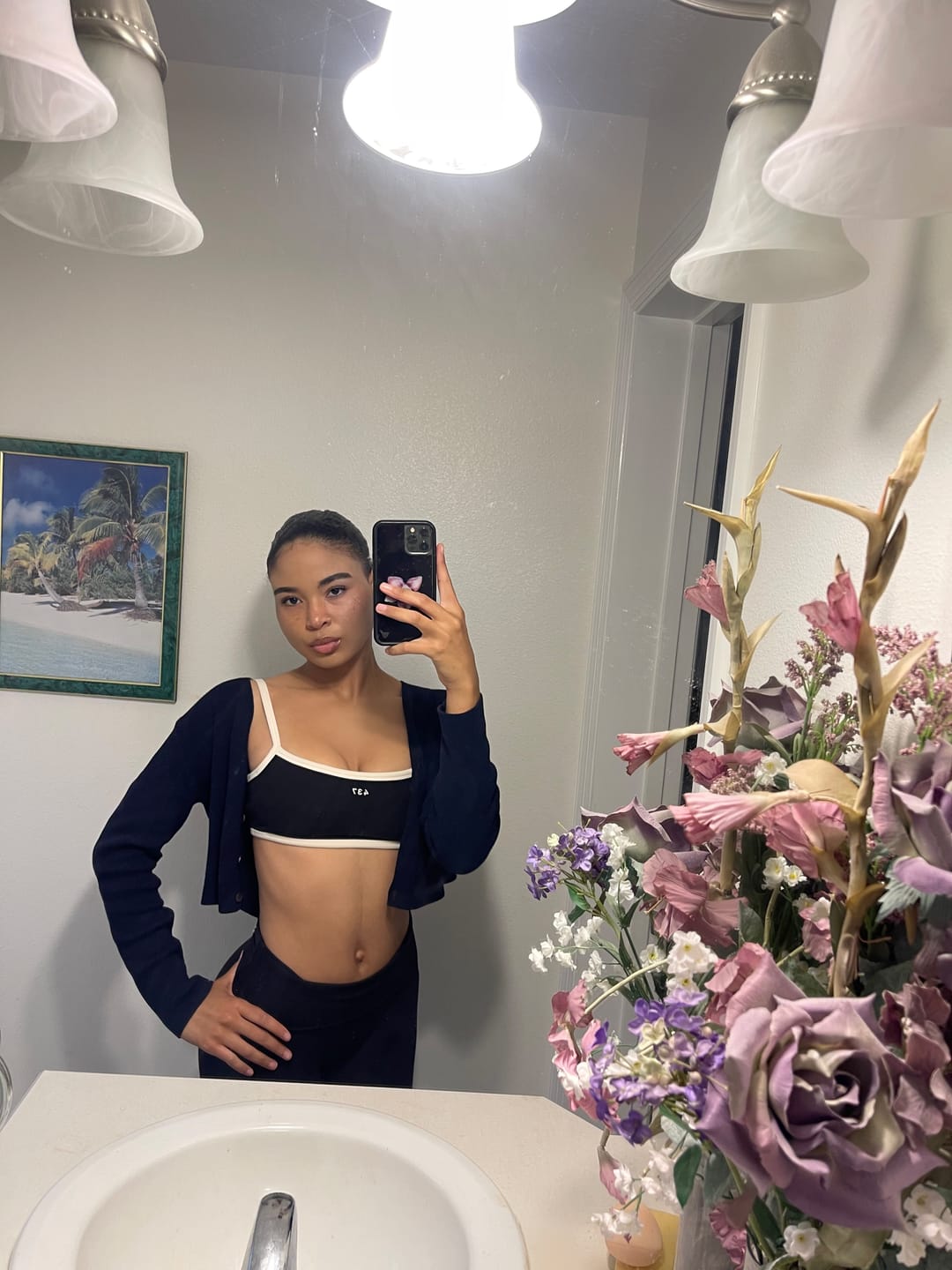 Customer photo review of The Micro Bra / Black-Cream