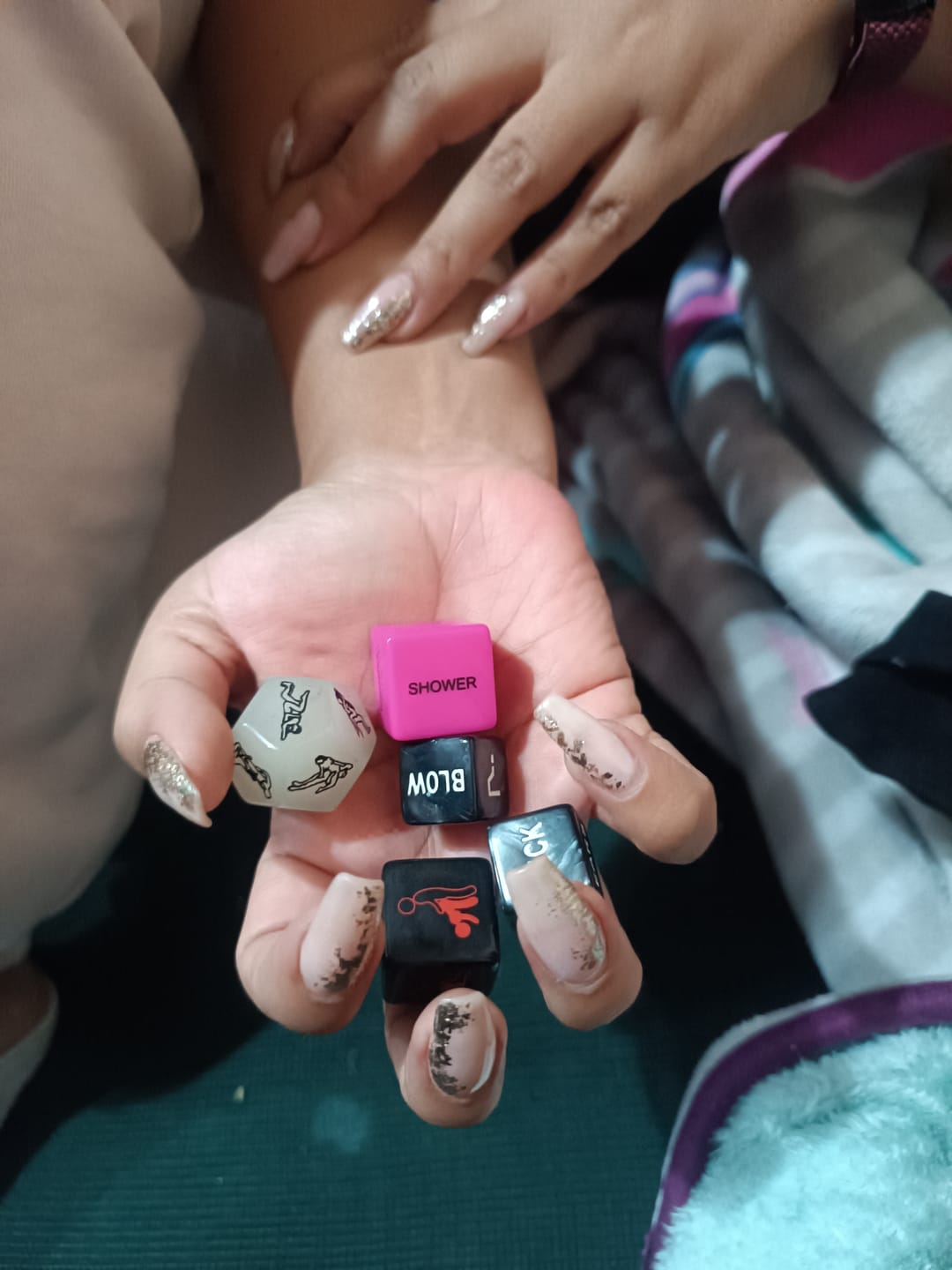 Customer photo review of Juego dados para Parejas Edición: SPICY!