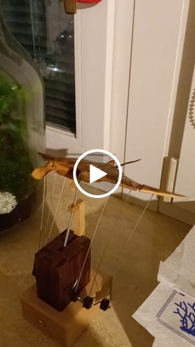 Customer video review of MarinerPoet™ Handcrafted Wooden Manta Ray Automaton