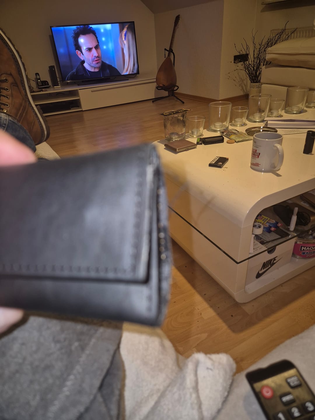 Customer photo review of Leder-Tabaktasche Luz
