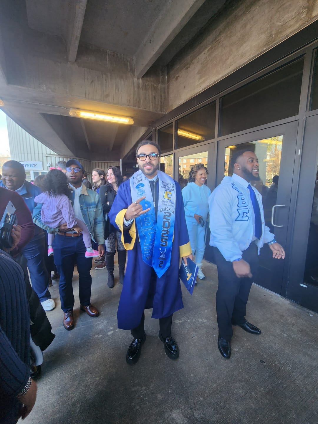 Customer photo review of Personalized Fraternities & Sororities Graduation Stole
