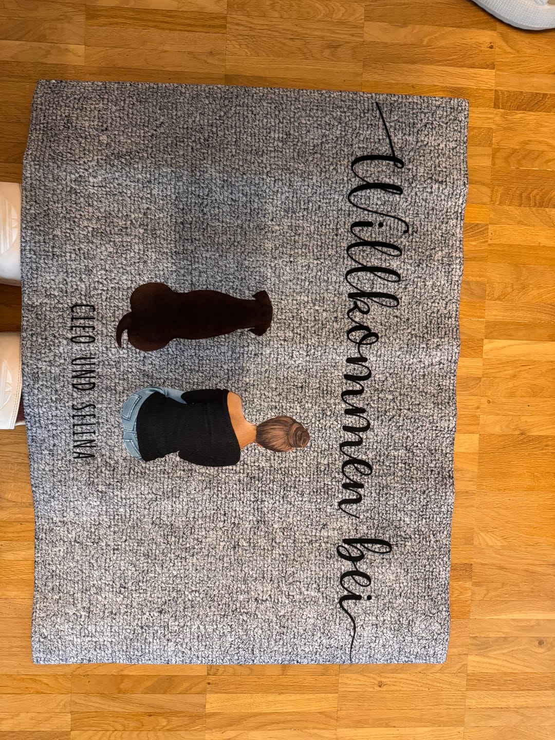 Customer photo review of Meine Familie - Individuelle Fußmatte
