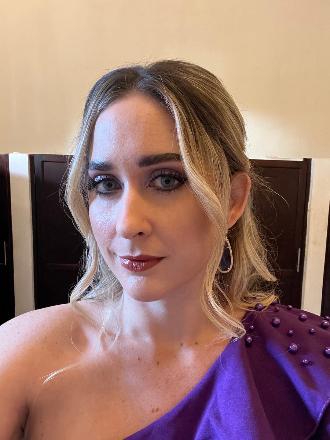 Customer photo review of Amazonia Antarctic Blue Prescription Colored Contact Lenses