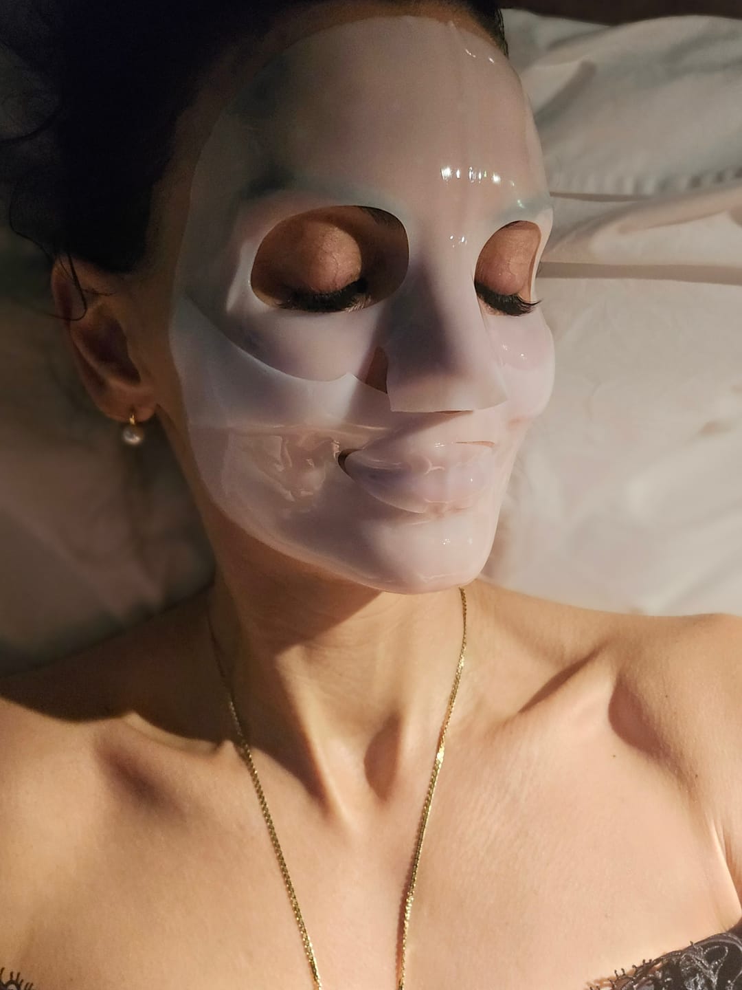 Customer photo review of Mitrinoša hidrogela maska ar mikroadatām VT Cosmetics Hydrop HL Reedle Shot 100 2Step Hydrogel Mask