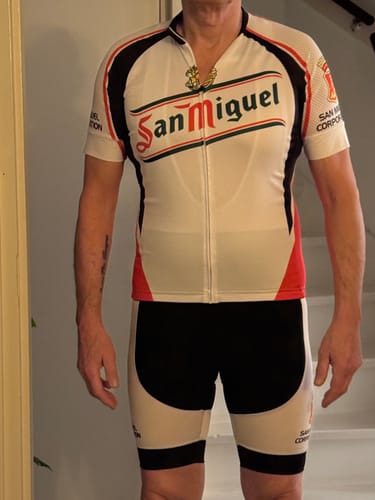 Customer photo review of San Miguel Retro Short Sleeve Cycling Kit