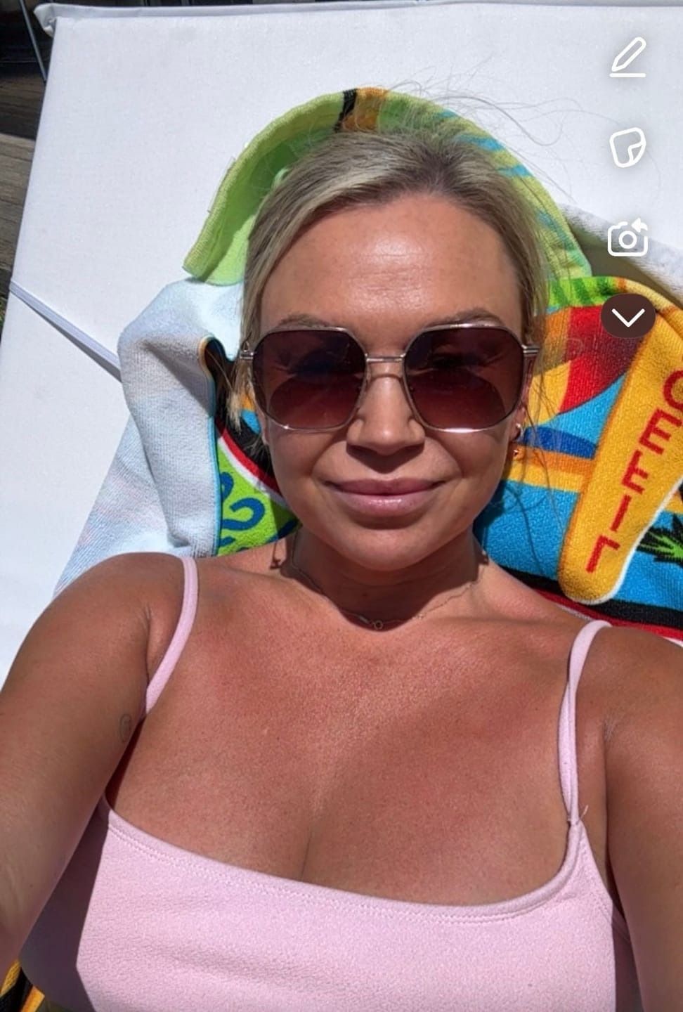 Customer photo review of Melanoboost Peptide Sun Tanning Lotion