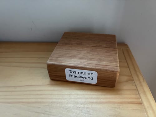 Customer photo review of Tasmanian Blackwood Sample