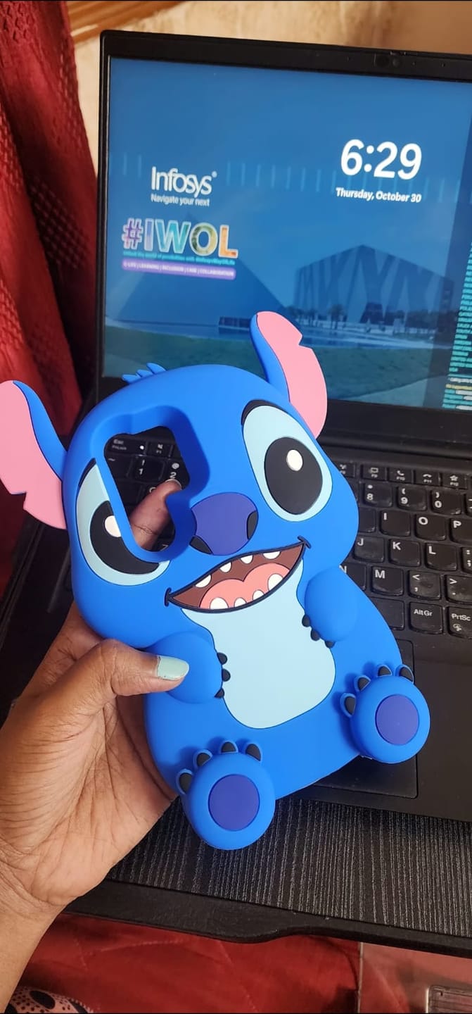 Customer photo review of 3D Stitch Samsung Rubber Silicone Case