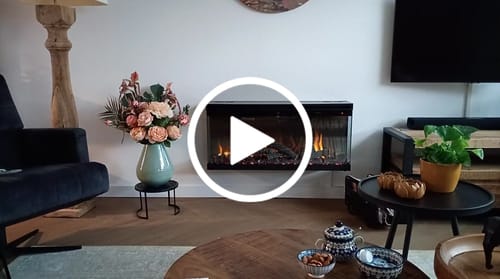 Customer video review of EVIQ Elektrische sfeerhaard 3D Platina 36″ inch – 91 cm