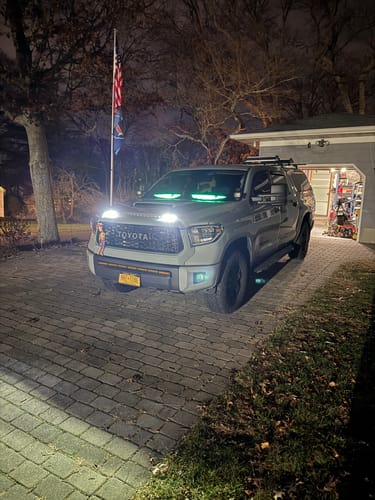 Customer photo review of LED Windshield Eyes │ Night-Time Visibility With Style