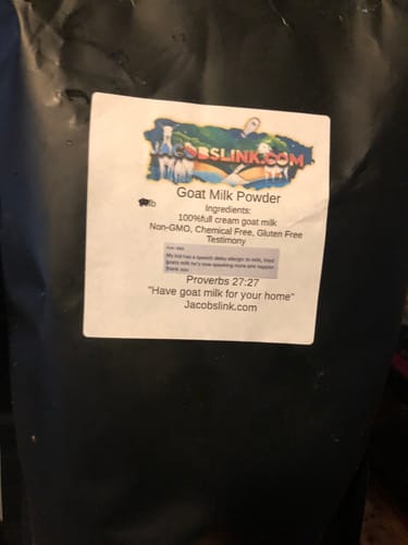 Customer photo review of Organic Goat Milk Powder