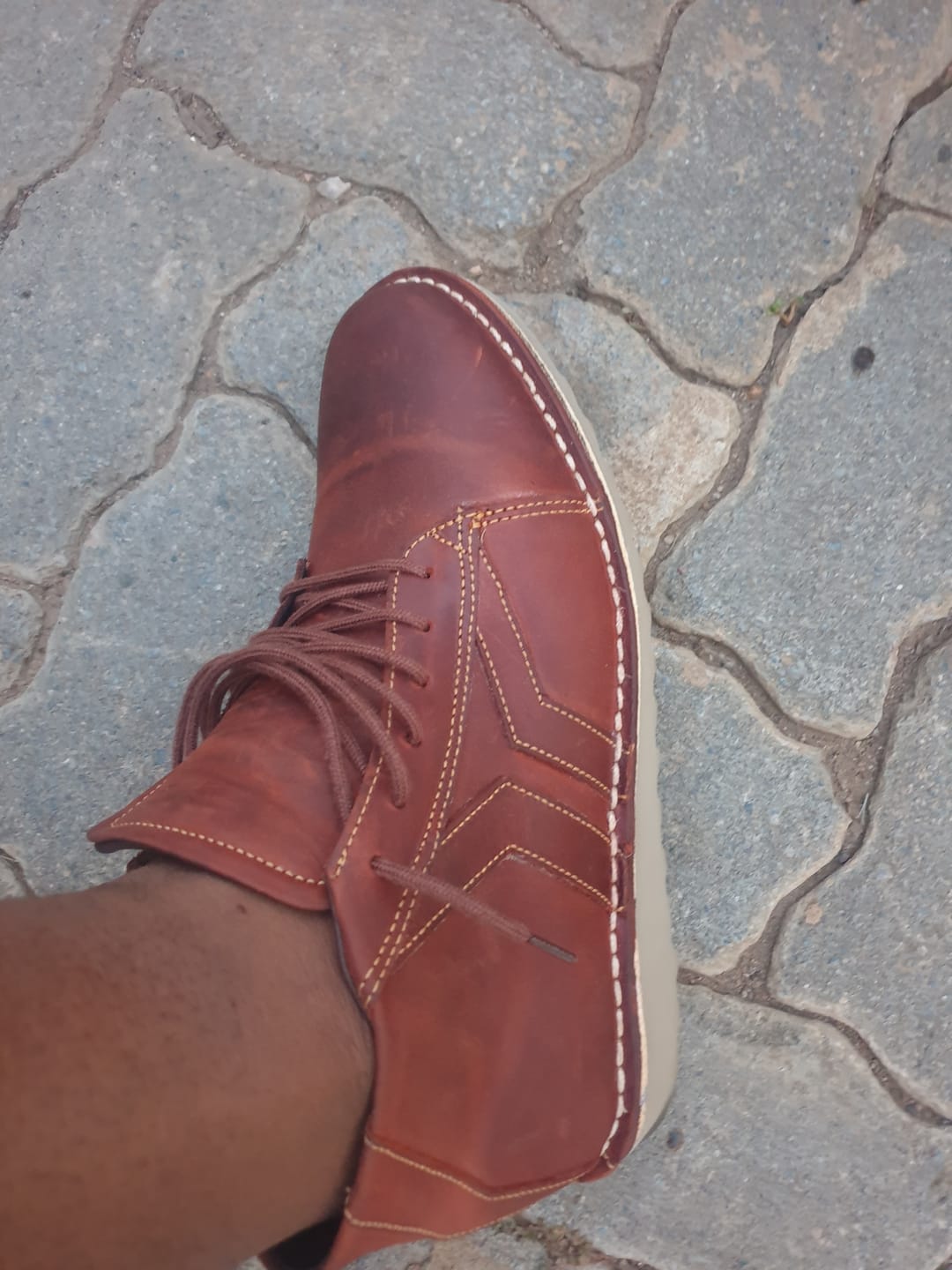 Customer photo review of Chrome Vellie Rust Brown