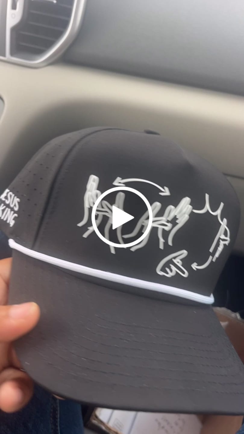 Customer video review of JESUS IS KING ASL SNAPBACK HAT