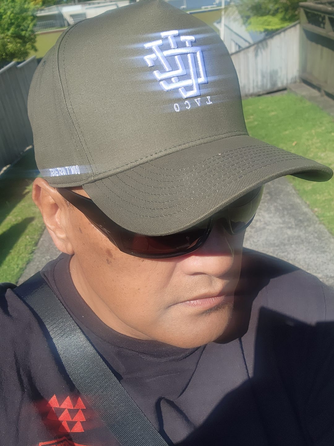 Customer photo review of ULTRA FIT Khaki White A-Frame Snapback