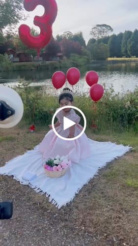 Customer video review of Cute Baby Girl Beauty Pageant Dress Toddler First Communion Princess Dress