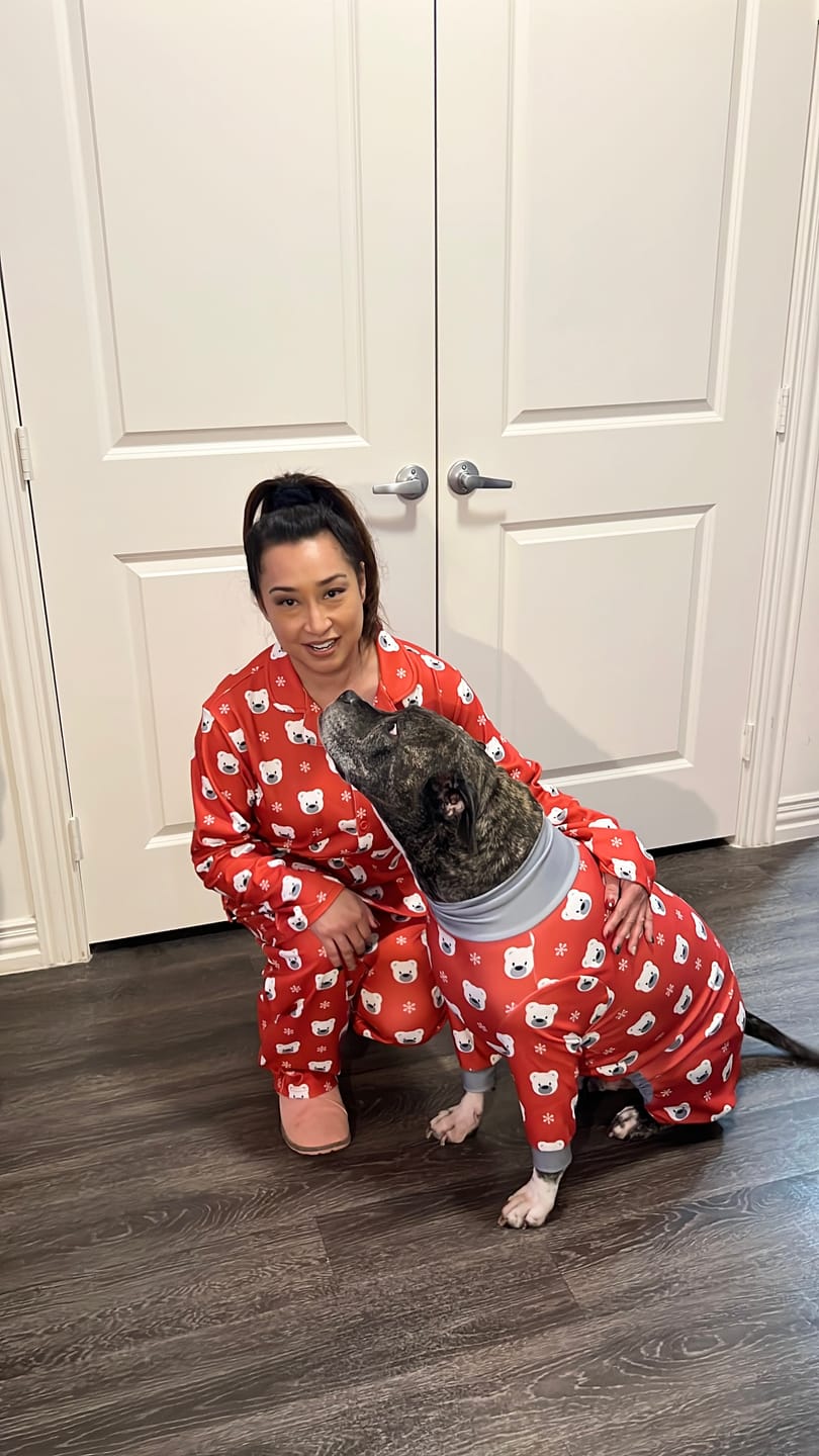 Customer photo review of Human Pajama Top - Polar Bear