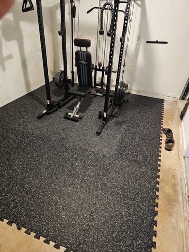 Customer photo review of Rubber Flooring Mat Set - 6 pcs